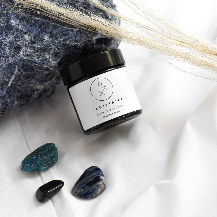 SAGITÁRIO - Kit de litoterapia astrológica por atacado de holilab.