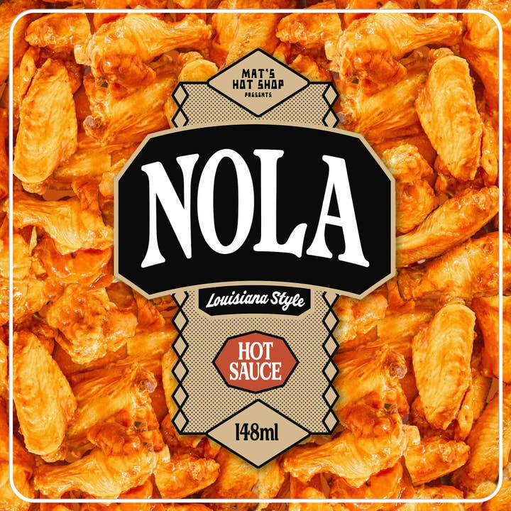 Mat’s Hot Shop - Wholesale Hot Sauce - NOLA Louisiana Style Hot Sauce - Mild - Case of 8