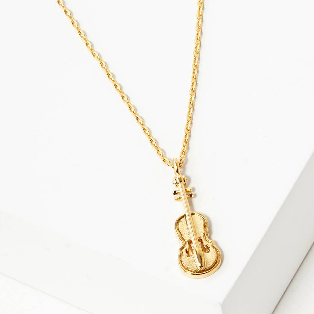 Guld Poetry of the Soul lækker violincharmehalskæde for engroshandel på Faire1