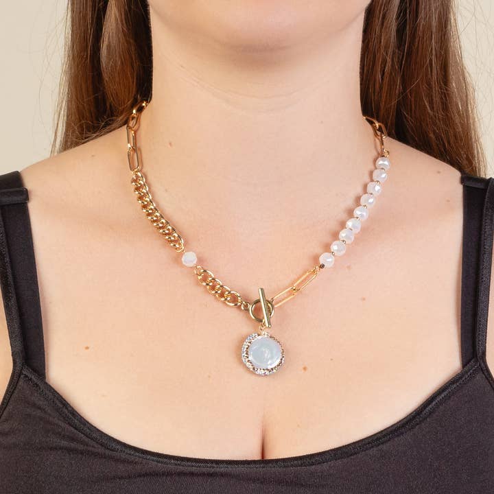 Dainty Stone Necklace for wholesale by Your Fashion Wholesale