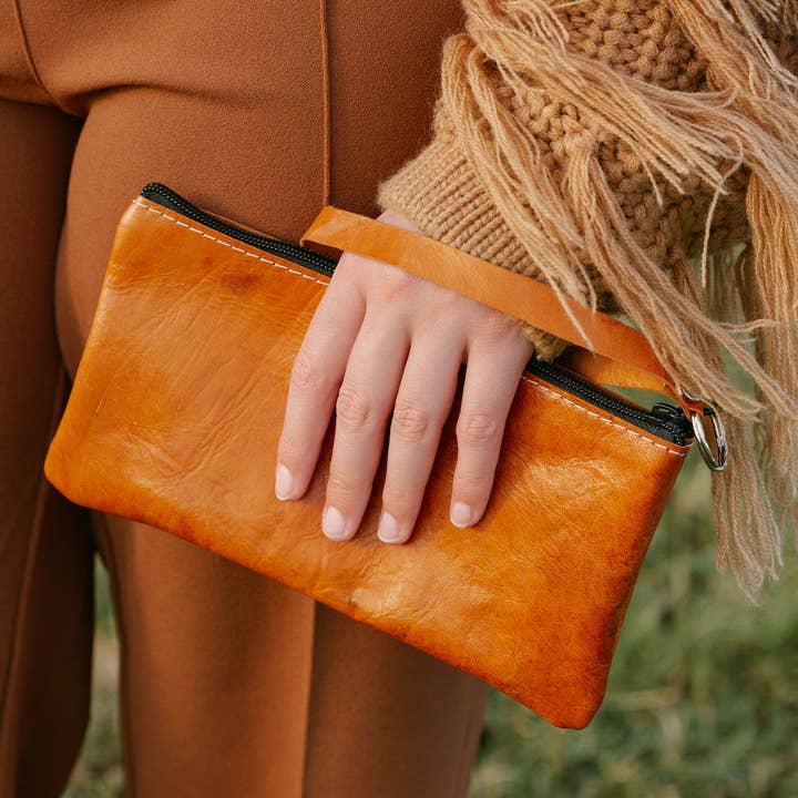 2nd Story Goods + Haiti Design Co - Wholesale Pouch - Women's - Leather Pouch