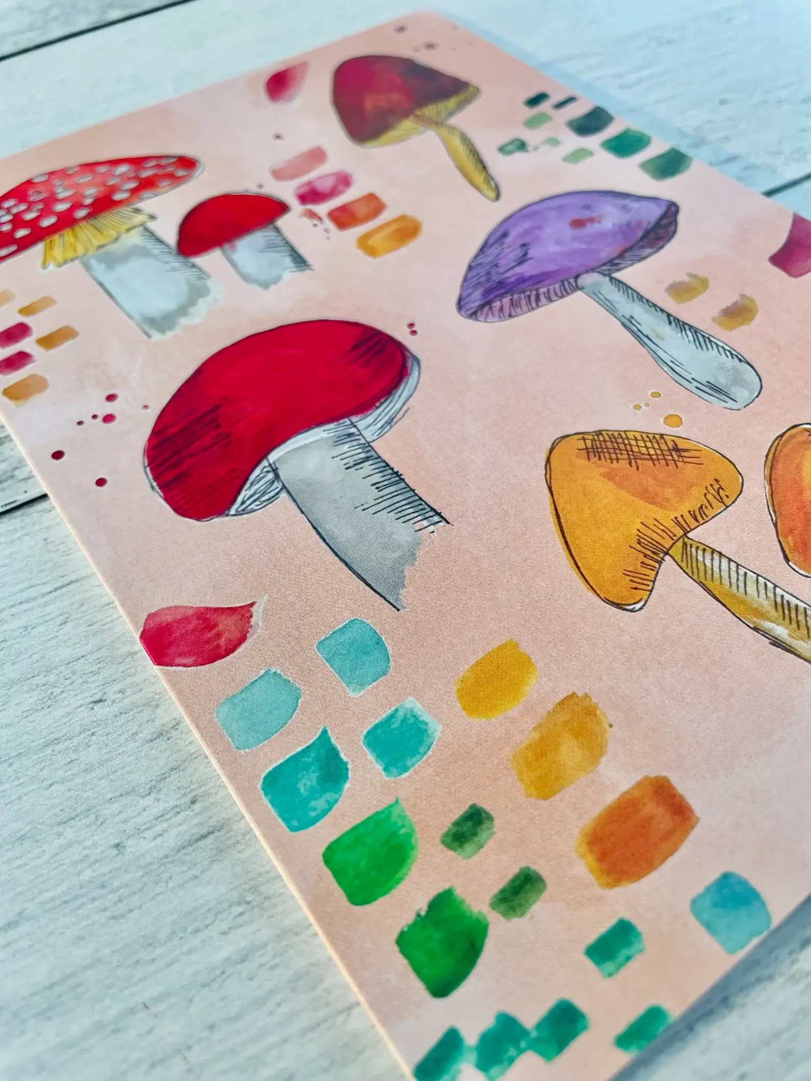 A Quartzy Life - Wholesale Everyday Greeting Card - Funky Mushrooms Card1
