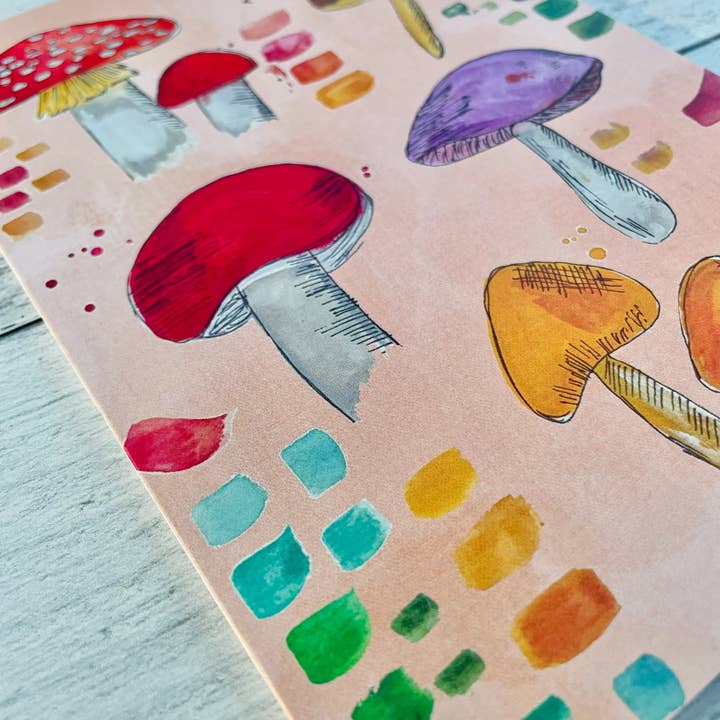 A Quartzy Life - Wholesale Everyday Greeting Card - Funky Mushrooms Card1