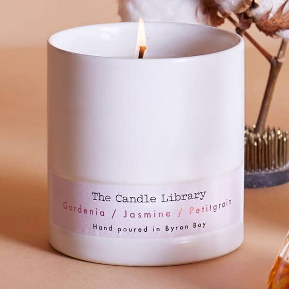 Gardenia / Jasmine / Petitgrain for wholesale by The Candle Library