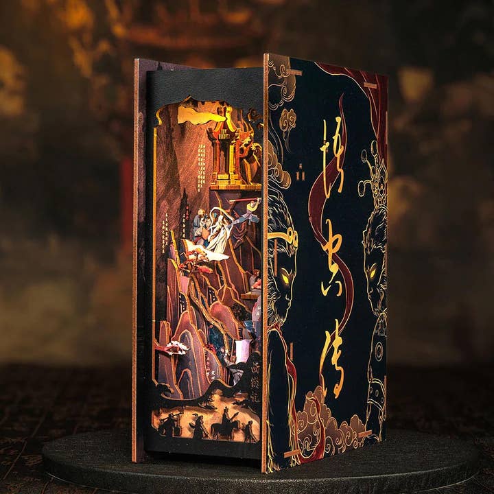 DIY Book Nook Kit - The Legend of Wu Kong for wholesale by Figured'Art (UK)