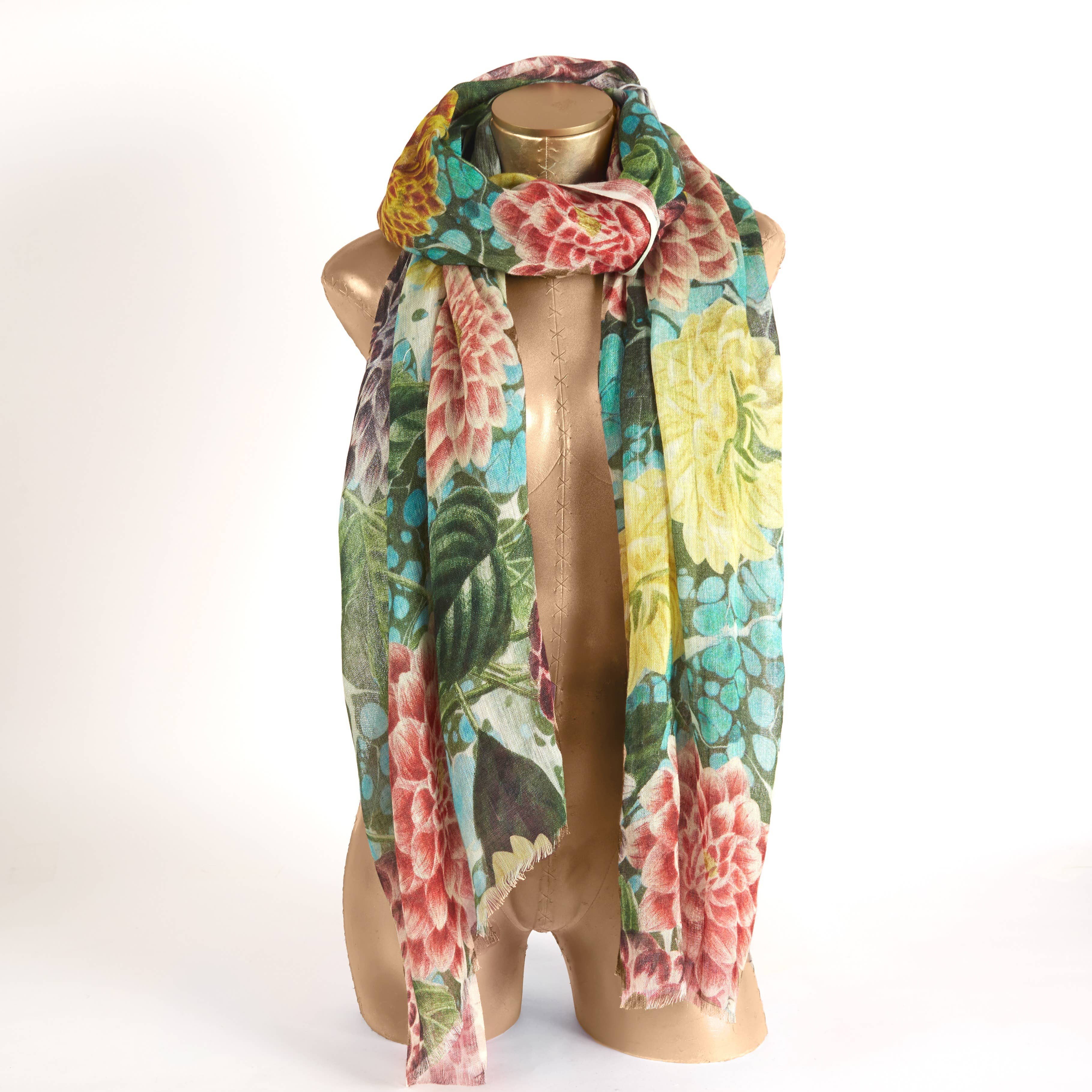 THOMASPAUL - Wholesale Scarf - Unisex - ZINNIA LINEN/WOOL SHAWL4