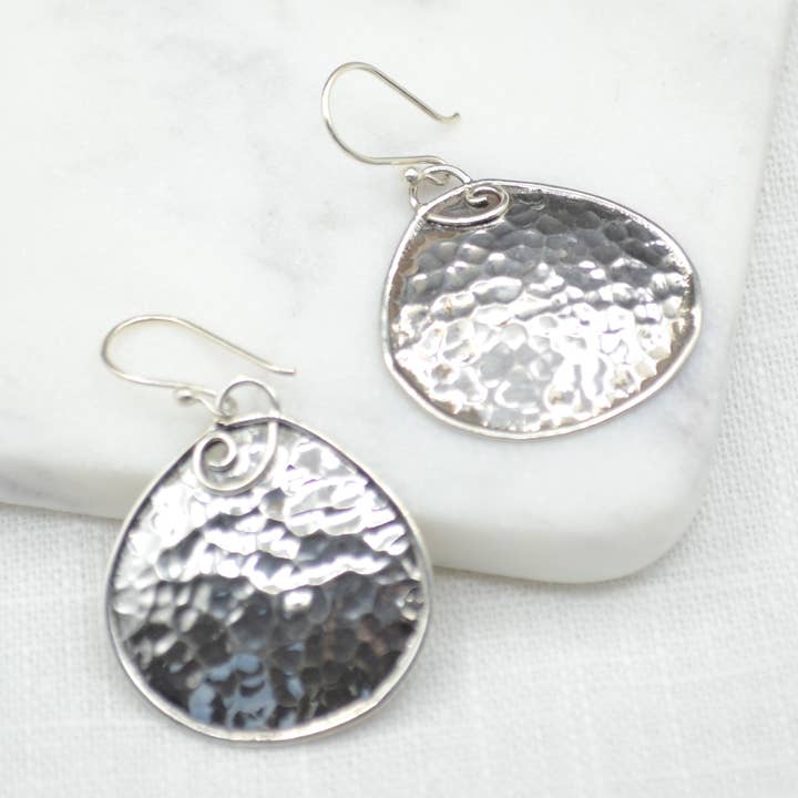 Makalu Silver Earrings for wholesale by Didi Bahini Fair Trade