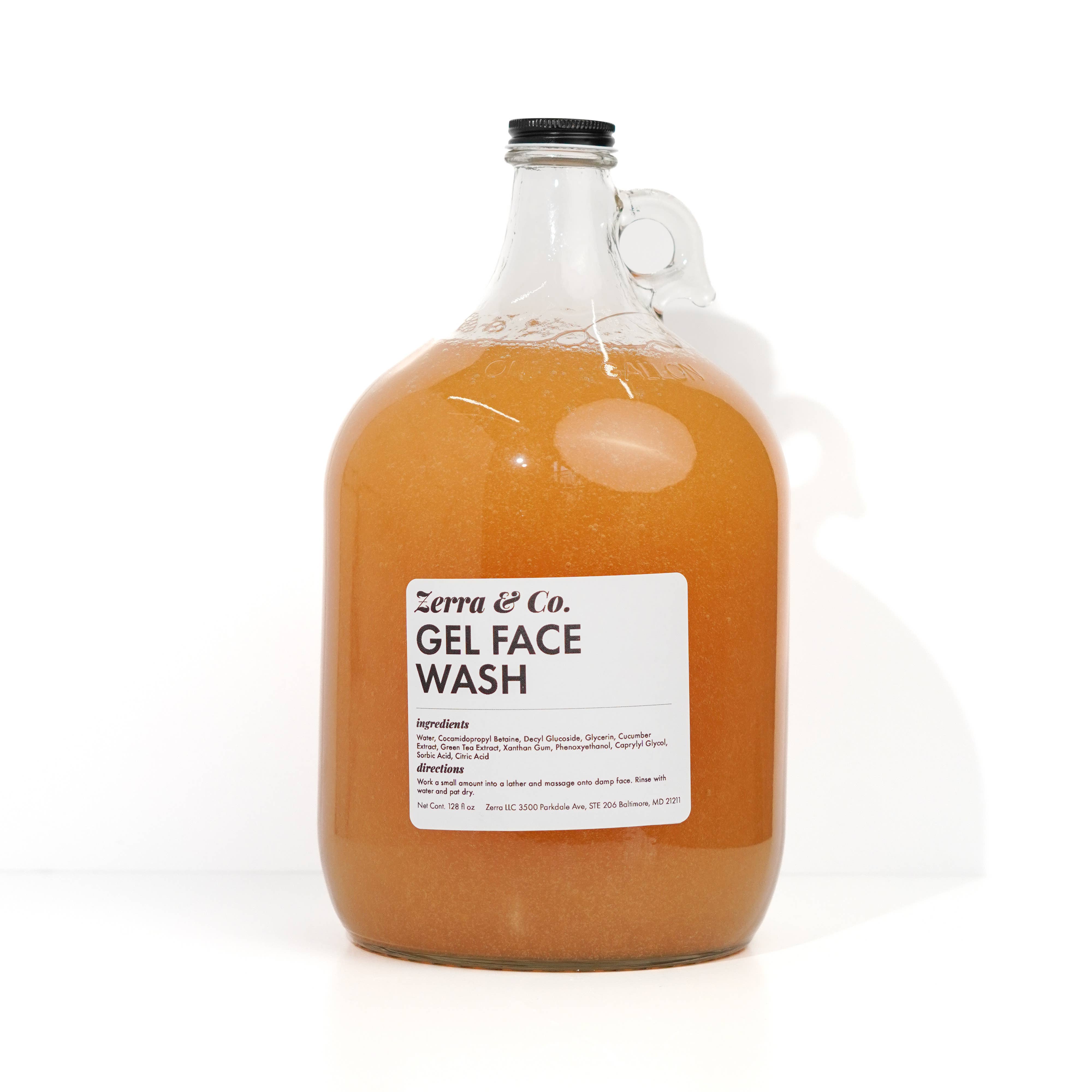 Zerra & Co. - Vente Nettoyants pour le visage - Gel Nettoyant Visage en Vrac | Recharge Douceur Nettoyante Zéro Déchet3