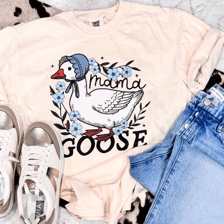Mama Goose CLEAR Screen Print Heat Transfer por atacado de Trendy Transfers