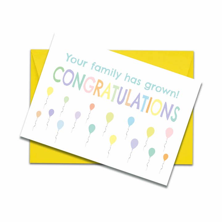 Family Has Grown Adoption Card or New Baby Card for wholesale by size3art