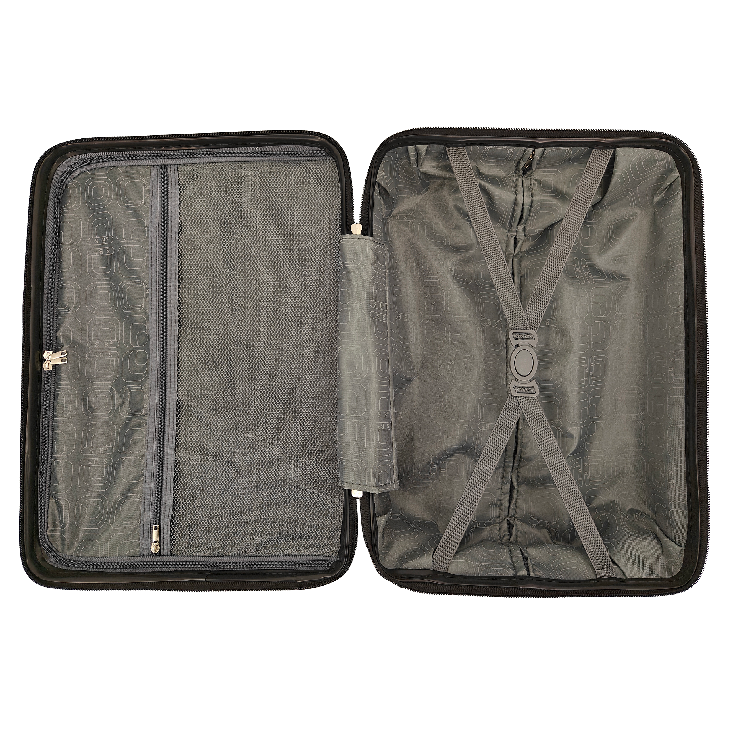 Super Bazaar - Wholesale Luggage - Hand luggage suitcase 55cm 4 double wheeled trolley6