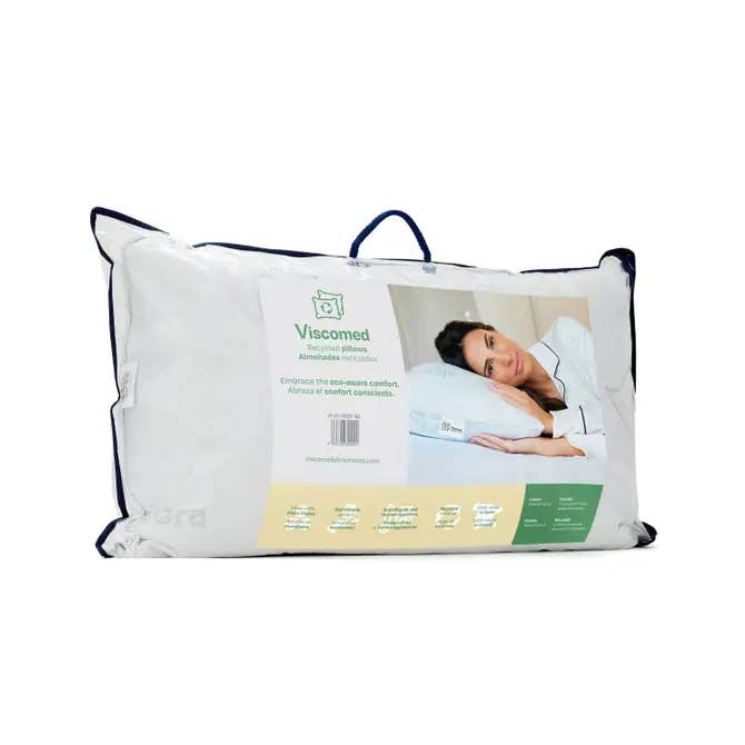 SISTEMAS DE RECICLADO PARA EL DESCANSO S.L. - Wholesale Bedding Pillow - Grey Aloe Vera visco flake pillow with zipper 70x36cm