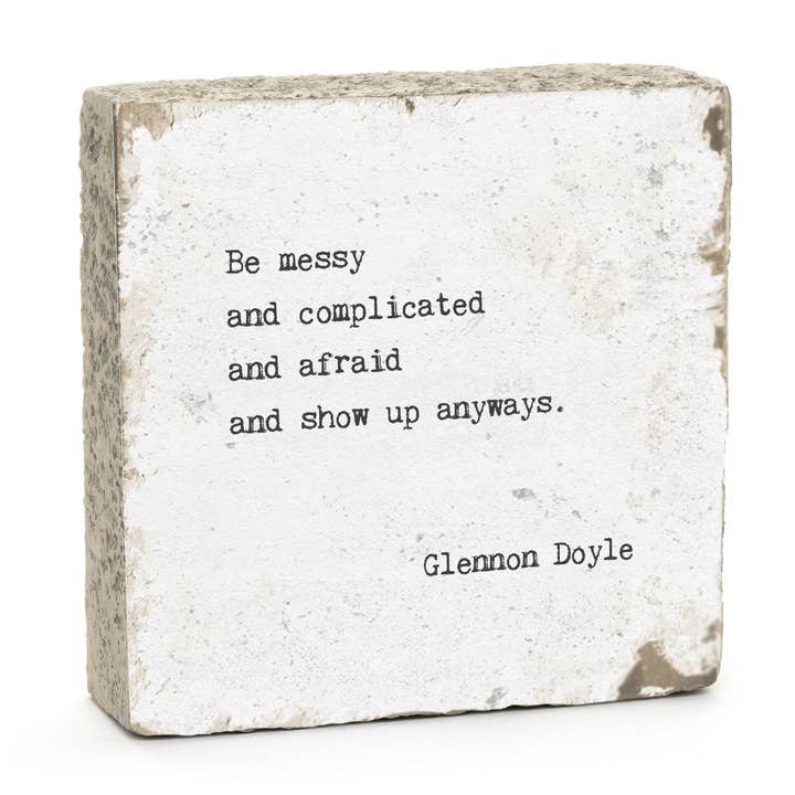 Art Block - Little Gem - Be Messy for wholesale by Cedar Mountain Studios