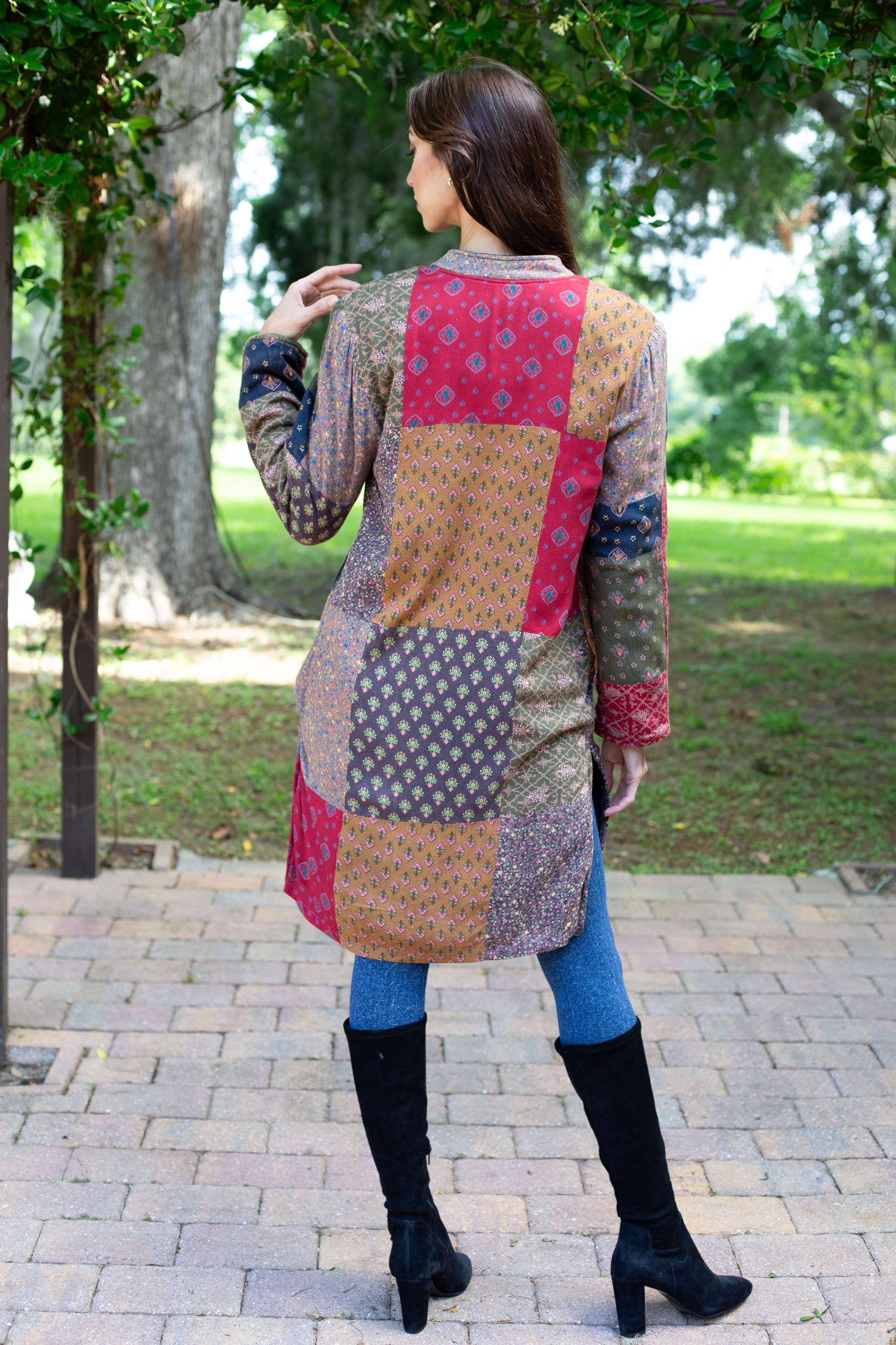 Sacred Threads – Großhandel Jacke – Damen – Boho-Mix-Patchwork-Jacke7