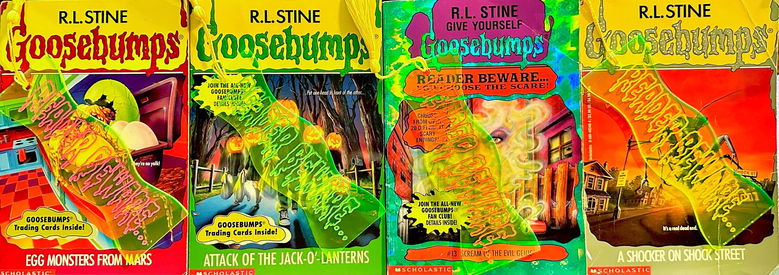 Kayleigh Creates - Wholesale Bookmark - Reader Beware Neon Acrylic Goosebumps Inspired Bookmark3