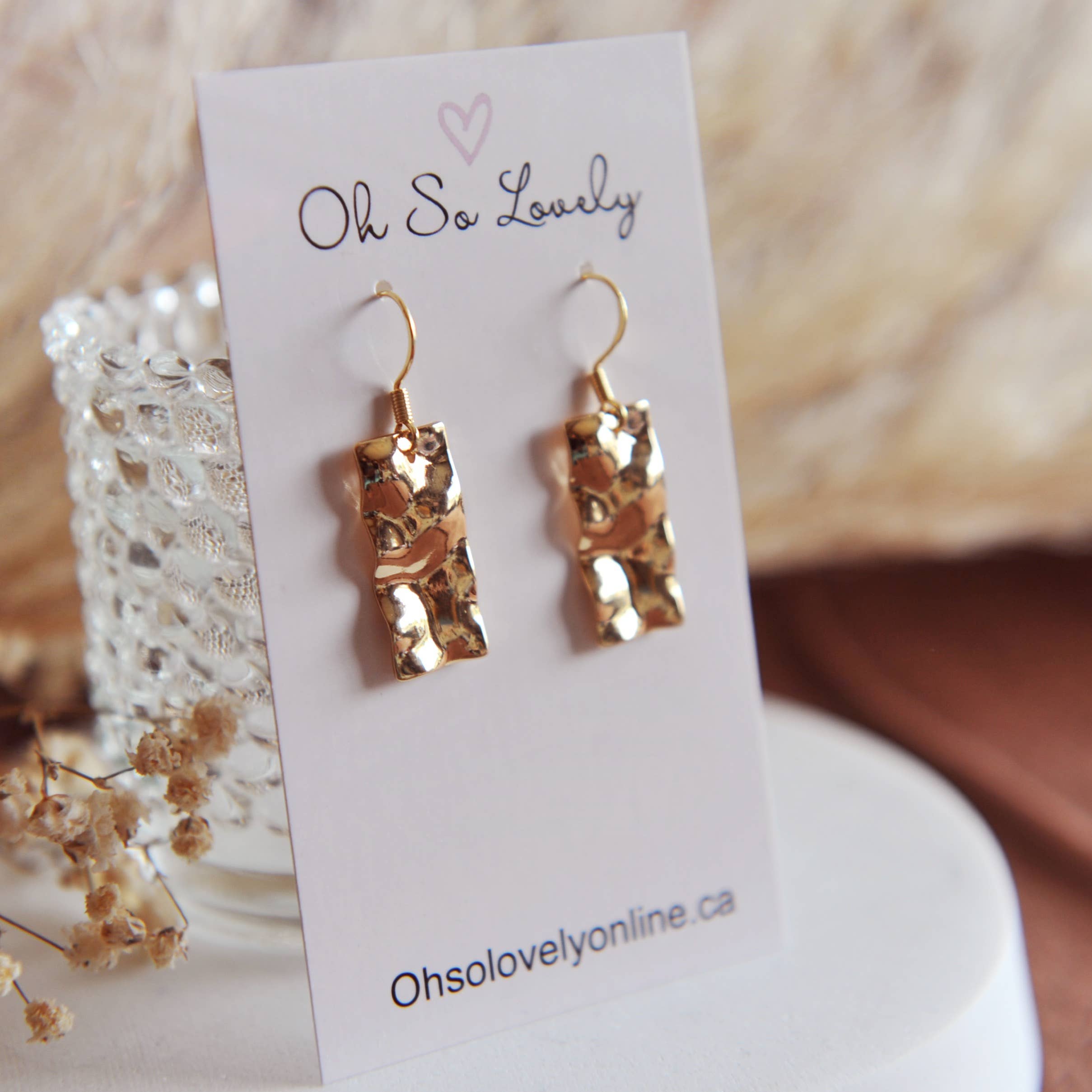 Oh So Lovely – wholesale Dangle earrings – Kinsley Modern Hammered Earrings2