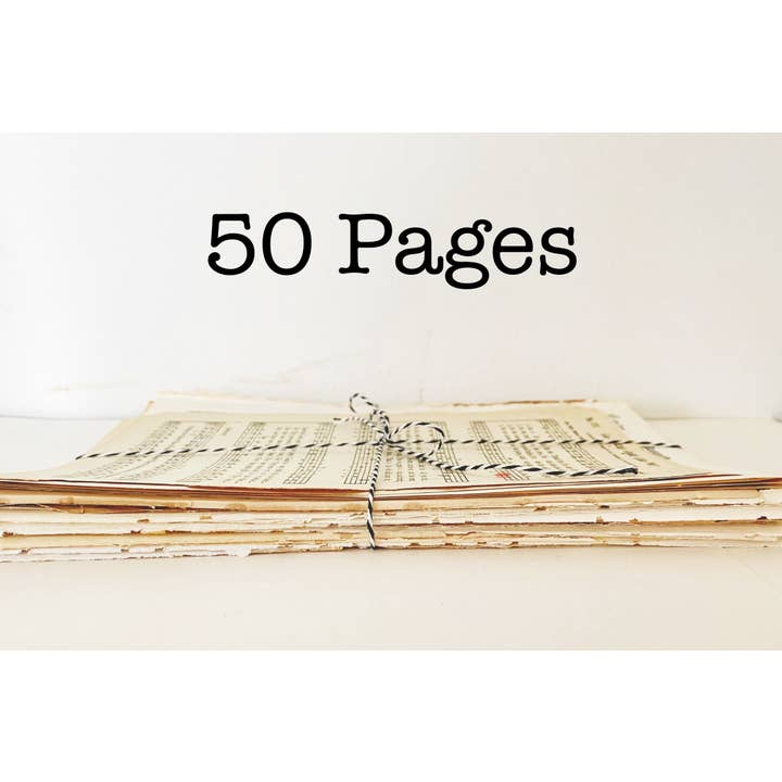 Moonbeam Mercantile - Wholesale Craft Supplies - Vintage Hymnal Sheet Music for Crafting & Weddings3