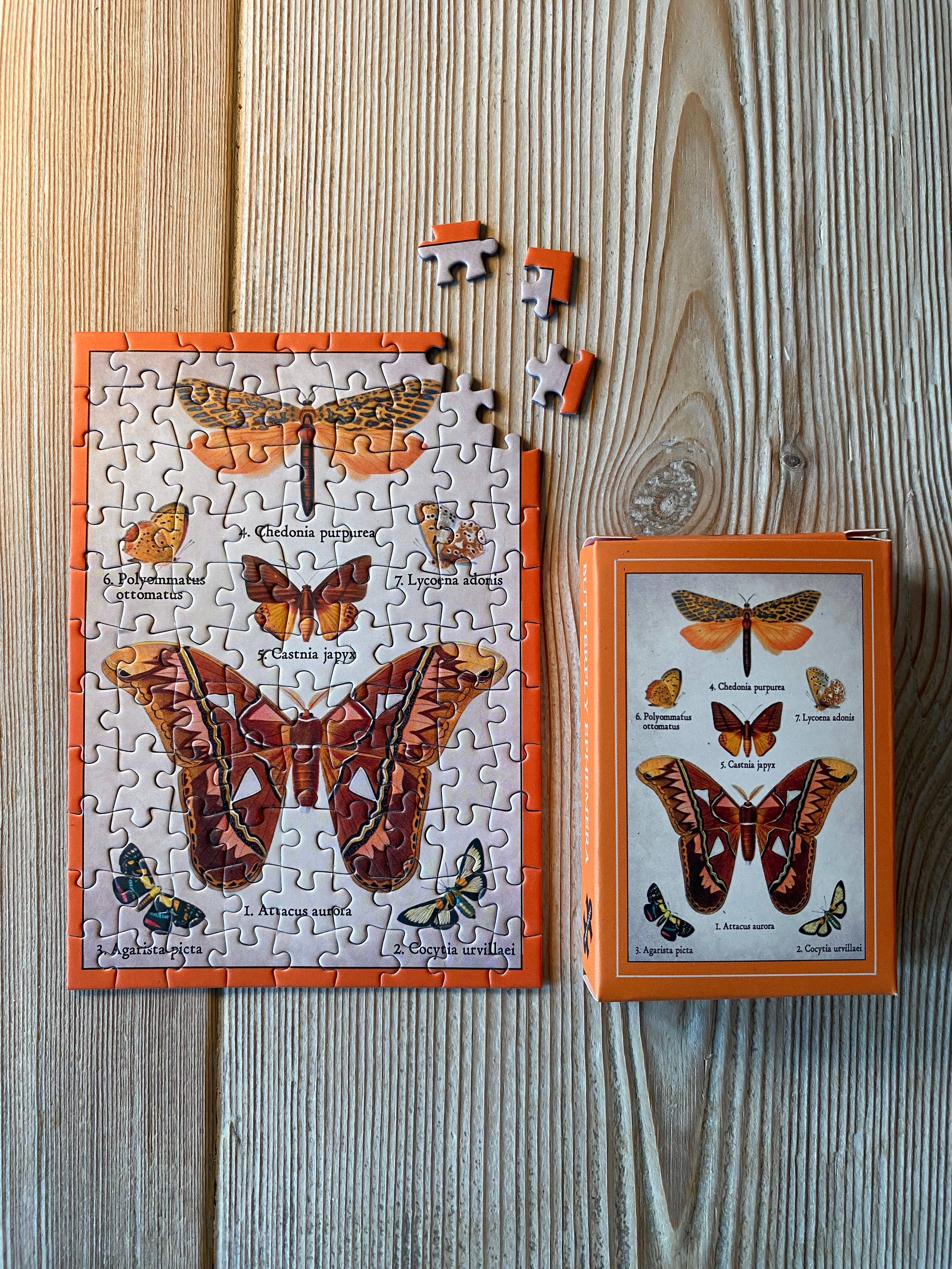 Penny Puzzle - Wholesale Puzzle - Adult - BUTTERFLY EPHEMERA 99 pcs vintage minipuzzle1