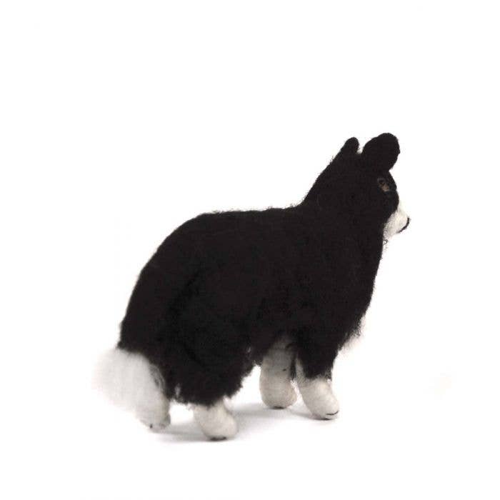 Lanart Alpaca – Engroshandel Pyntefigur – Border Collie - Håndfiltet Alpaka Skulptur2