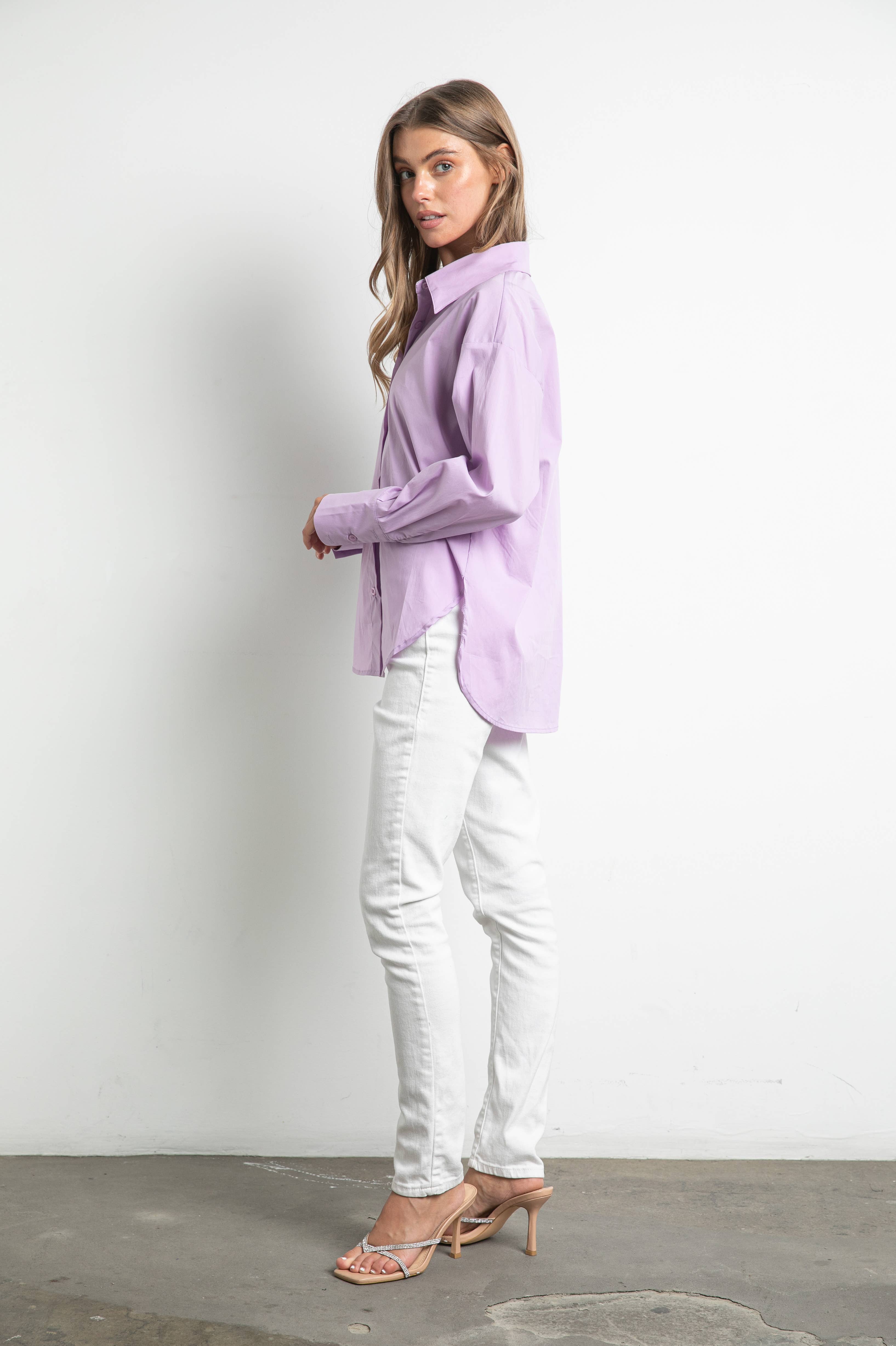 KIWI - Wholesale Button Down Shirt - Women's - IT2464 Top2