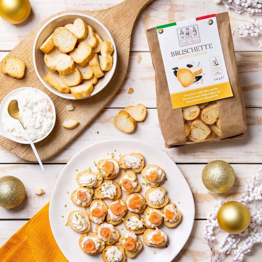 Terre dei Trulli - Wholesale Bread Mix - Classic Taste Baked Bruschetta 150g - Made in Italy1