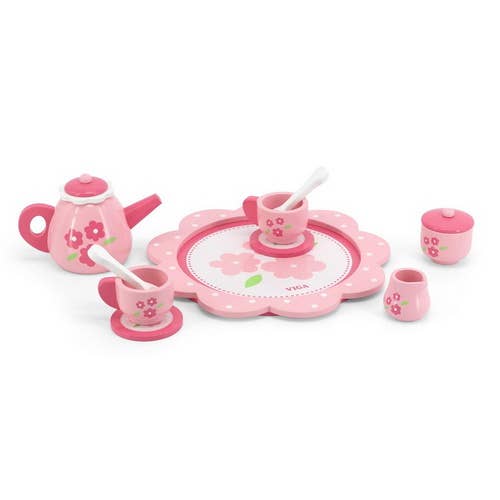 Trade Toys Limited - Wholesale Toy Feeding Set - Kids - Viga Pink Tea Set3