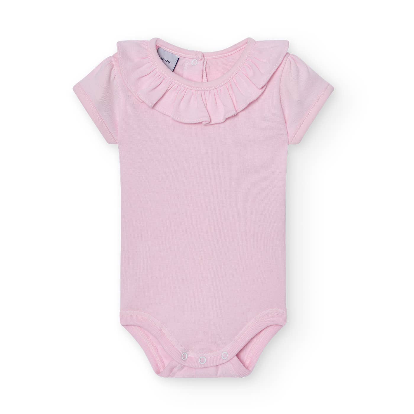 Babidu - Wholesale Bodysuit (Non-Footed) - Baby - 1X1 Short Sleeve Ruffle Neck Baby Bodysuit7