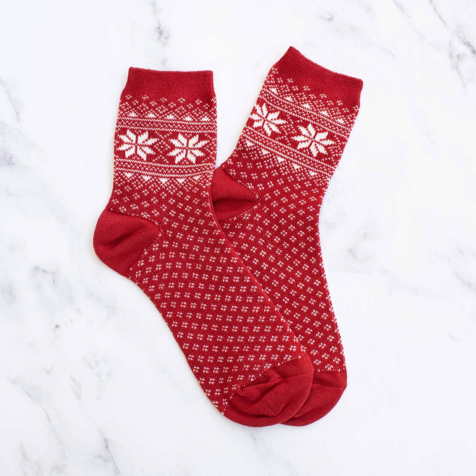 Tiepology – wholesale Socks – Women's – Women's Snowflake-Motif Comfort Socks1