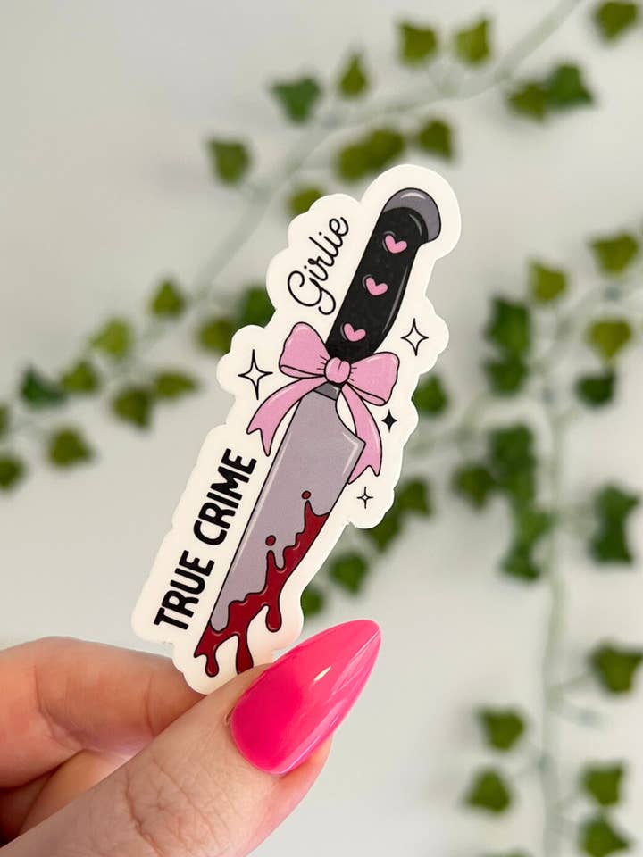 True Crime Girlie-Aufkleber für den Großhandel von Melting Hearts Co