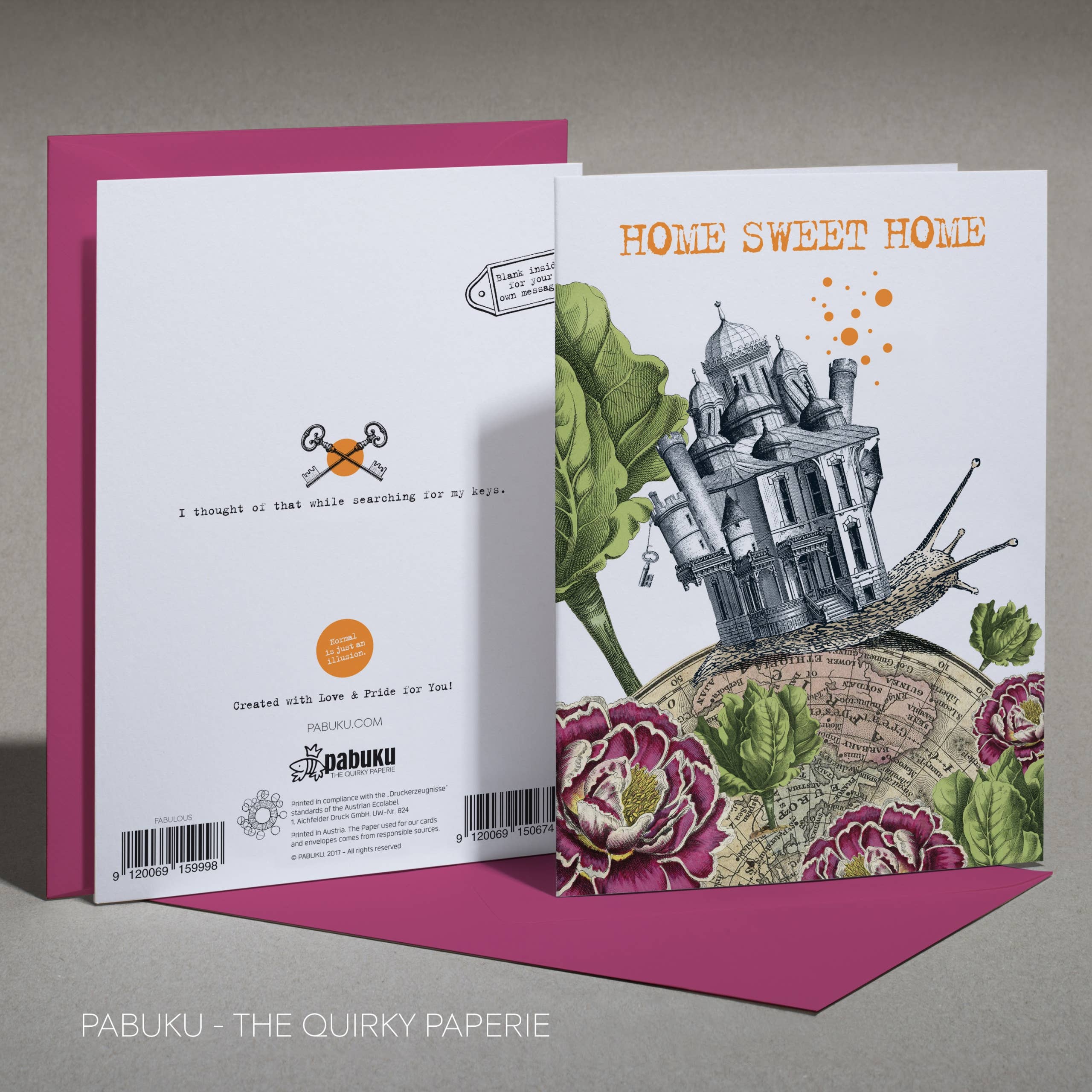 Pabuku – Engroshandel Hverdagshilsen kort – Hjem Sweet Home | Lykønskningskort1