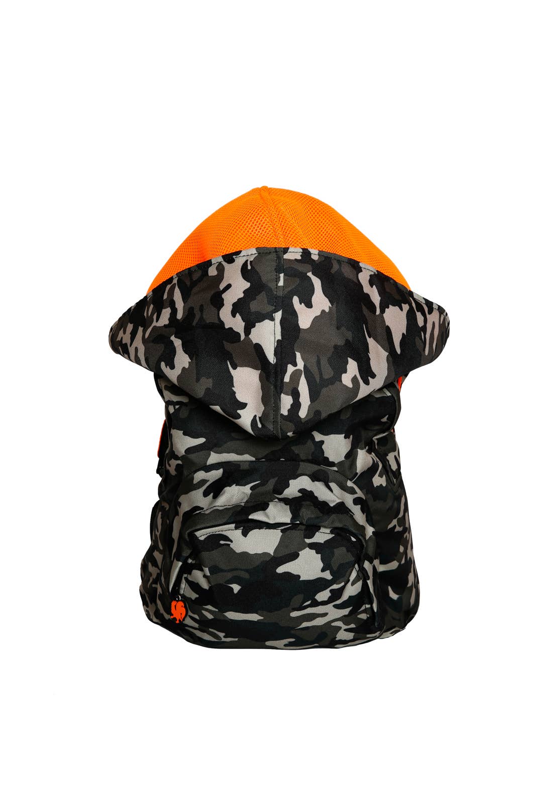 Morikukko USA - Vendita all'ingrosso Zaino - Unisex - Kool Classic - Camo Orange - Zaino con cappuccio rimovibile1