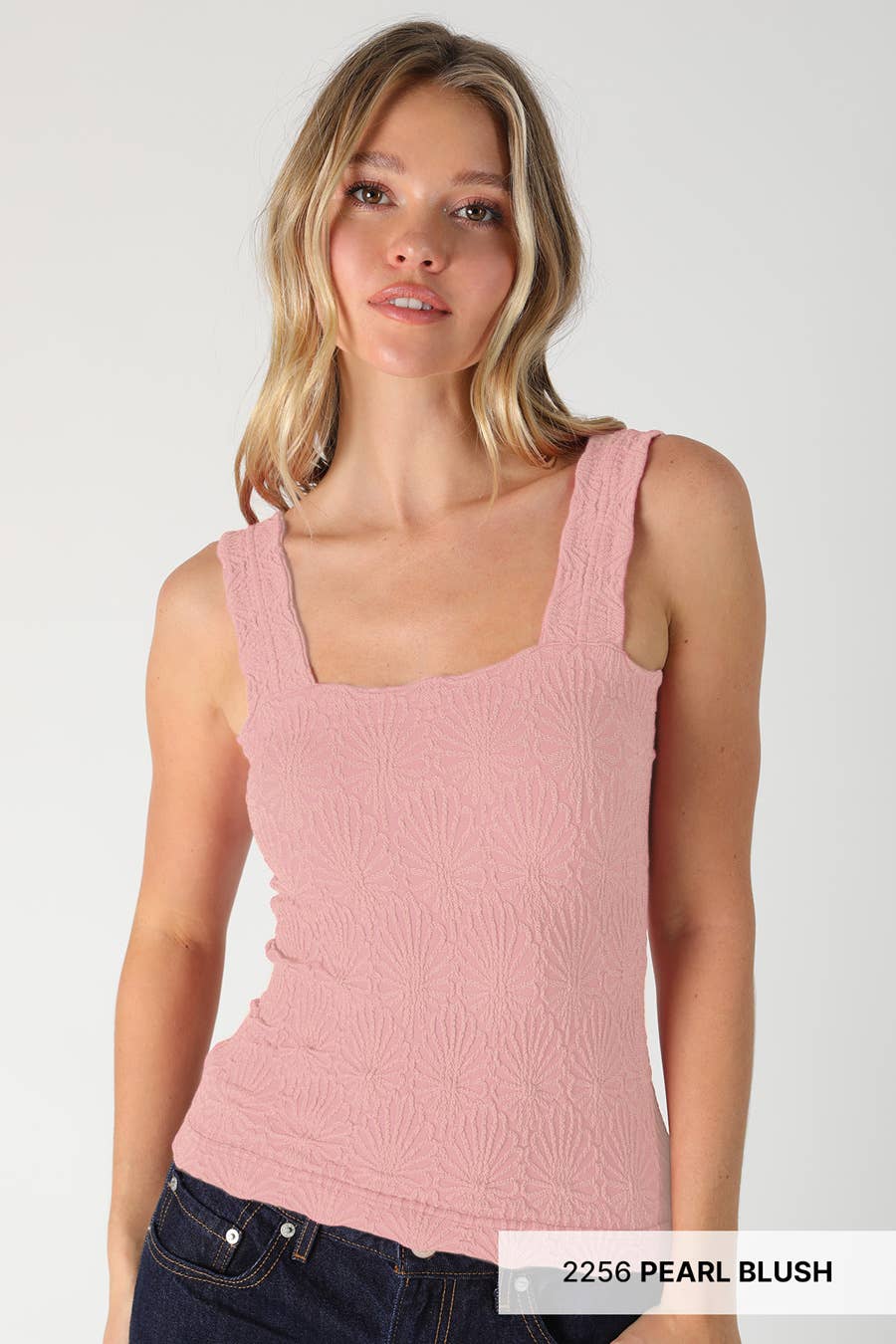 NIKIBIKI - Vente Haut en maille – femme - Haut carré texturé en dentelle NS84162