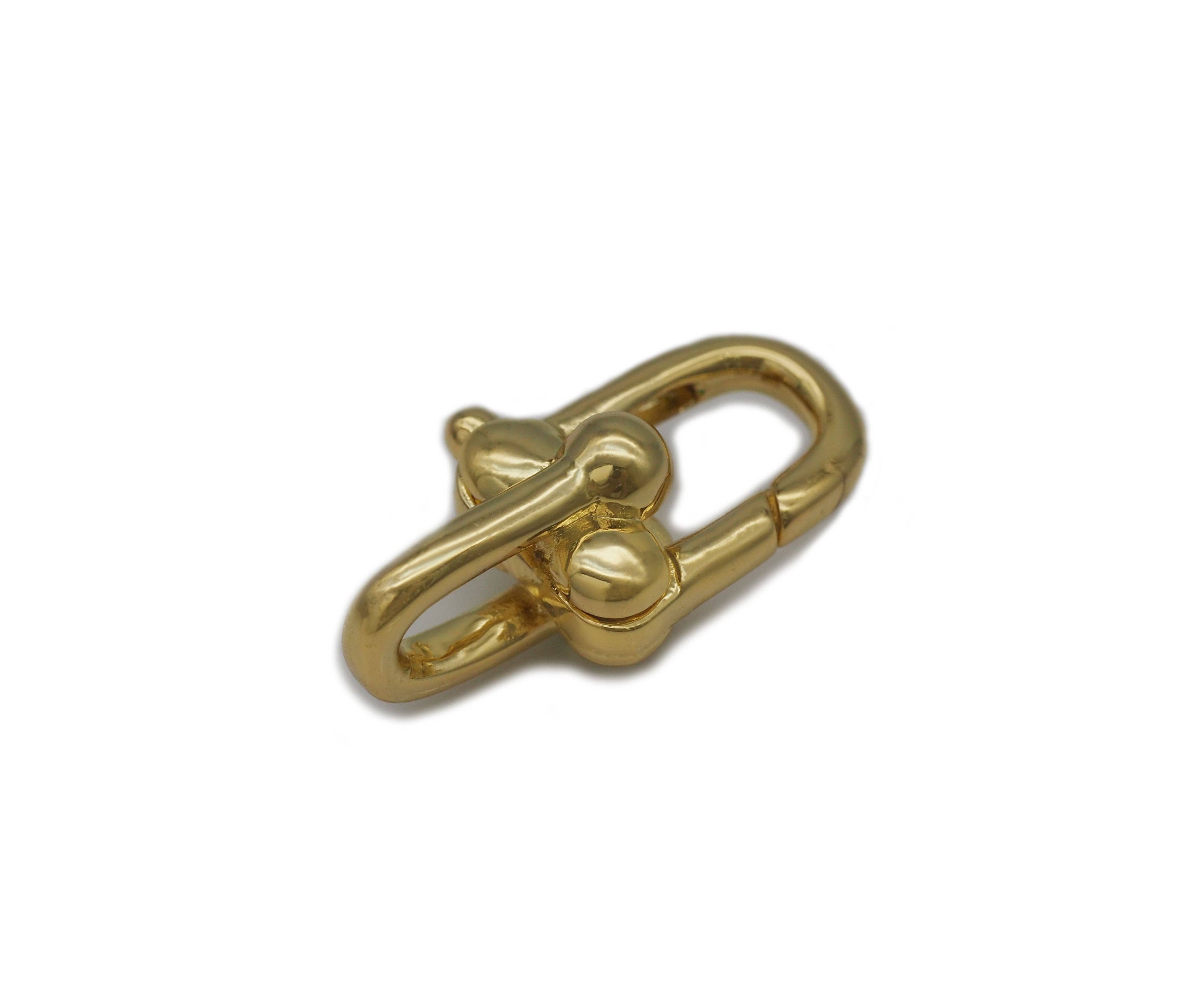 BestBeads&Beyond – Engroshandel Spænde – Sølv Guld U form lås, Sku #H3351