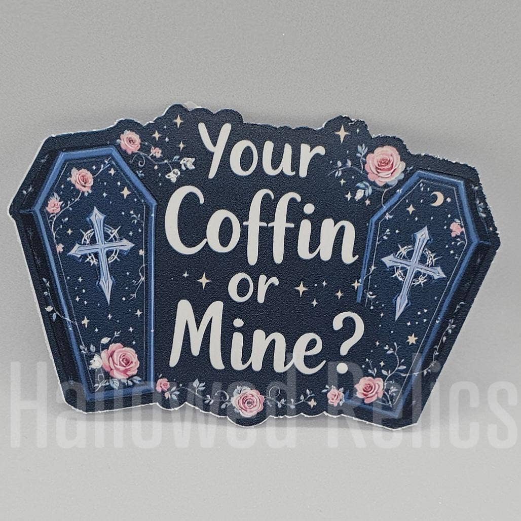 Hallowed Relics - Wholesale Sticker - Gothic Valentine Coffin Sticker Set with Dark Romance Art0