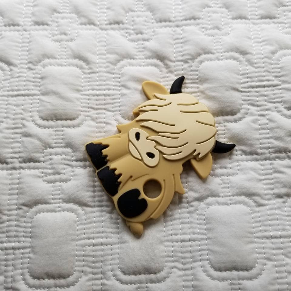 D & C TOYS - Wholesale Teether (Not Clip-On) - Baby - Highland Cow Silicone Teething0