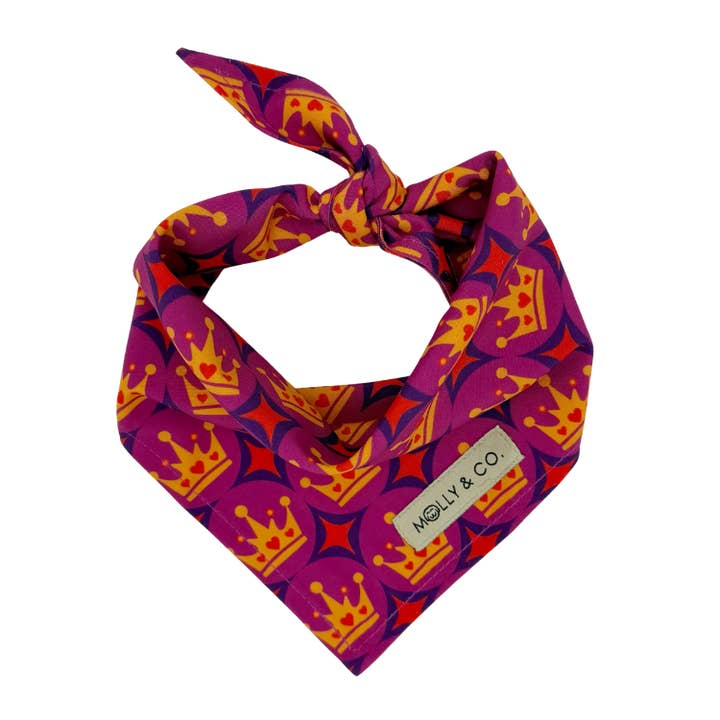 Royal Queen - Dog Bandana for wholesale by Molly & Co.