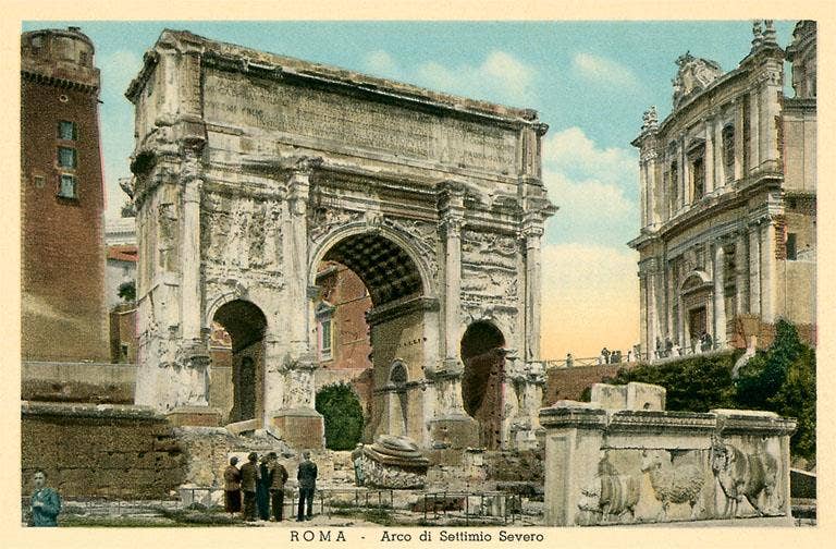 Found Image Press – wholesale Kontorsmateriel/Notecard Set – Gratulationskort IT-224 Septimius Severus båge, Rom0