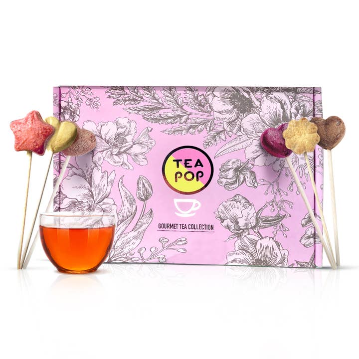 Northern Tea Company – Großhandel Teebeutel – Tea-Pop Geschenkbox-Set, Elegante Box mit 18 Köstlichen Tea-Pops