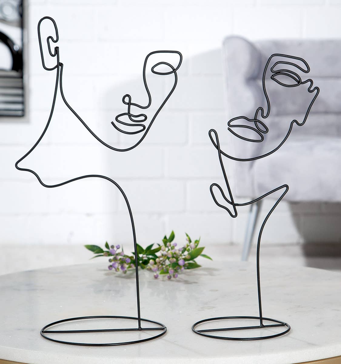 Gilde Handwerk Macrander GmbH & Co. KG - Vente Décorations de table - Face métallique « Visione » VE 31