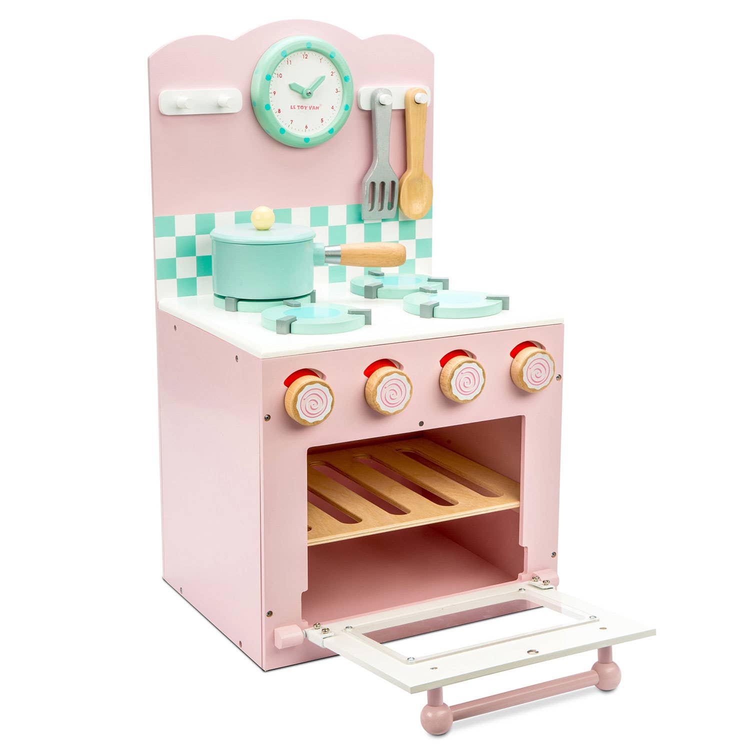 Le Toy Van - Wholesale Toy Set - Kids - Oven & Hob Pink TV303/Pink Oven & Hob Pink2