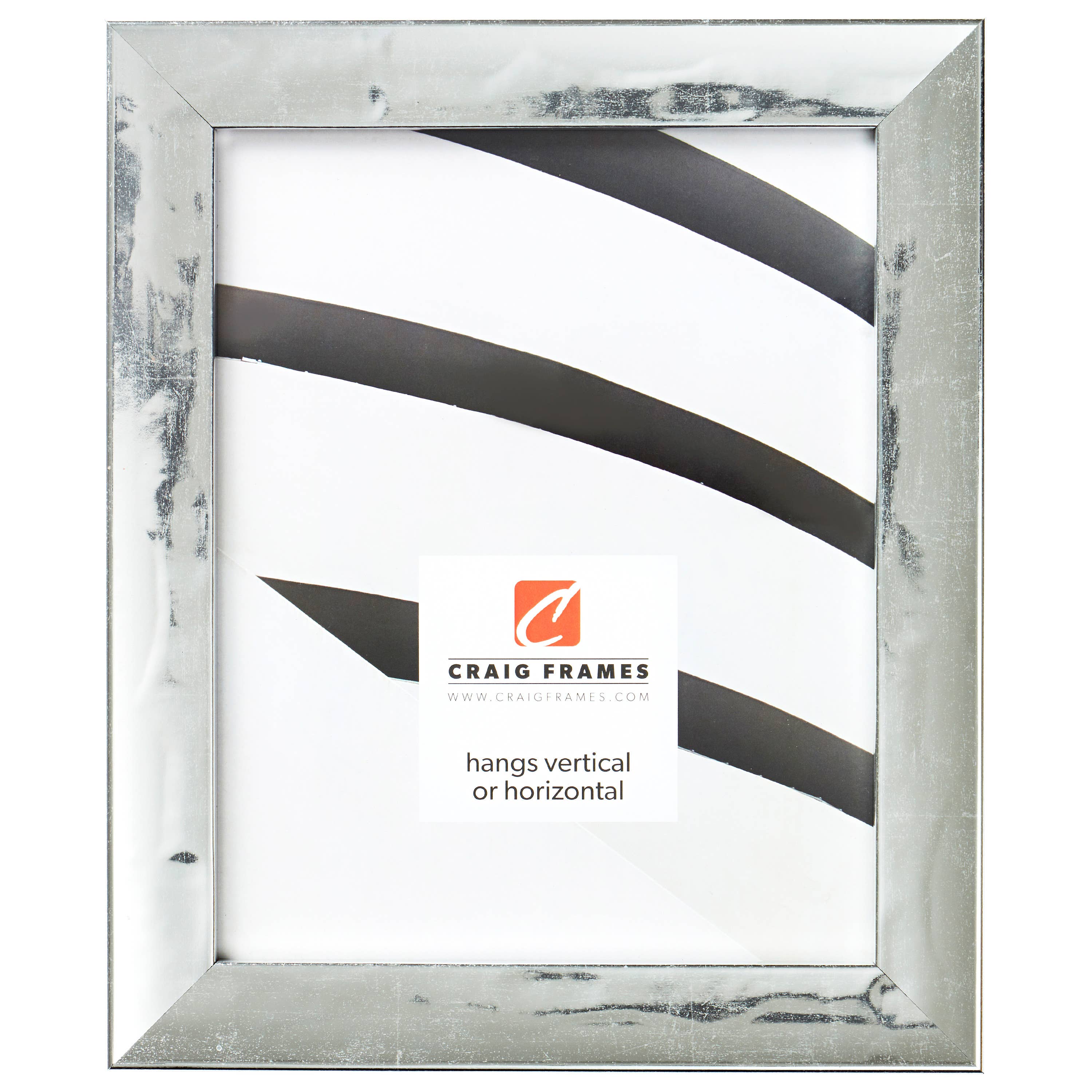 Craig Frames - Wholesale Picture Frame - 16x20 Picture Frame, Allure French Silver, Assembled0