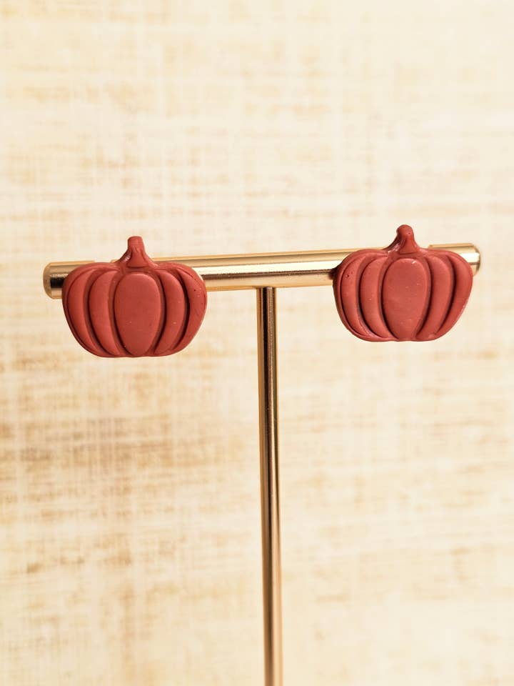 Bijuteria de argila polimérica com tachas de abóbora por atacado de Hulya Accessories Co