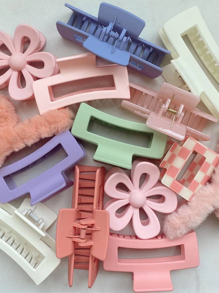 Summer Girl - Hair Claw Clip 10 pack for wholesale by Saige Collective