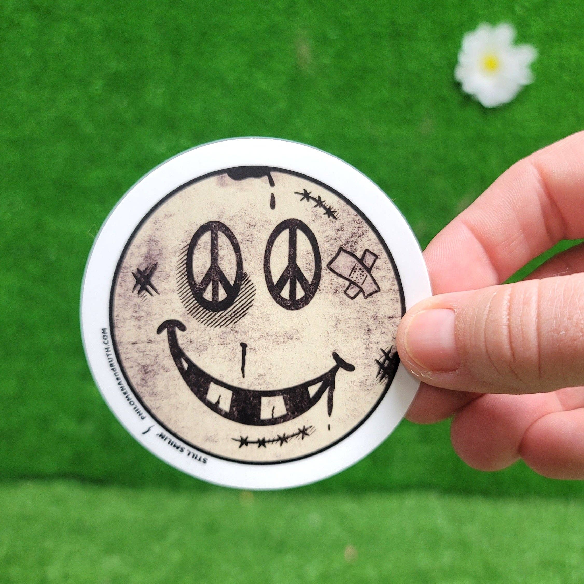 Hardworking Stoner - Vendita all'ingrosso Adesivo - Still Smilin' - adesivo in vinile1