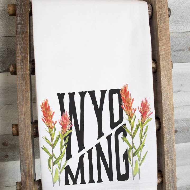 This Joyful Home - Wholesale Tea Towel - Wyoming Indian Paintbrush Tea Towel3