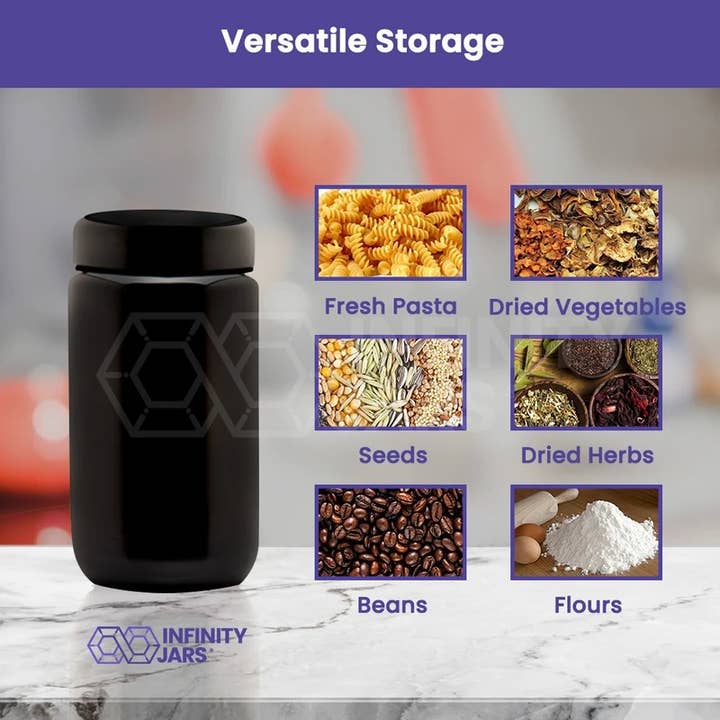 Infinity Jars – Jarra por atacado – Frasco de boca larga com tampa de rosca clássica de 400 ml3