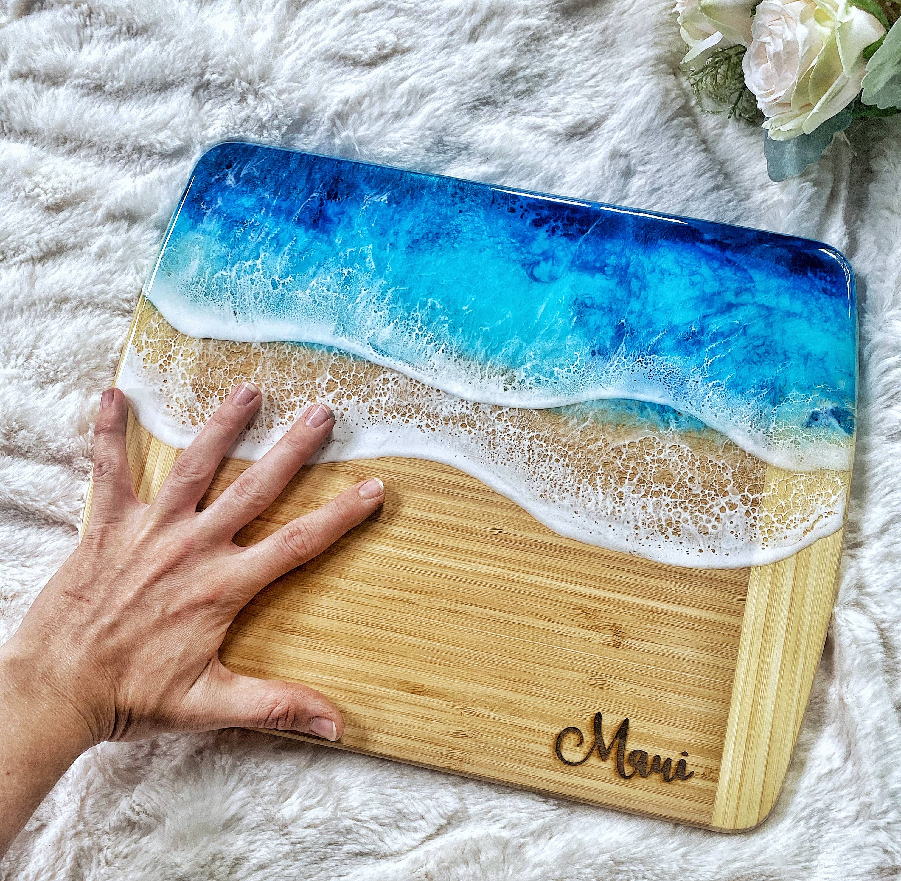 TBM Creations LLC - Vendita all'ingrosso Taglieri per formaggio - Tagliere in resina a forma di ananas realizzato a Maui | Tagliere per formaggi12