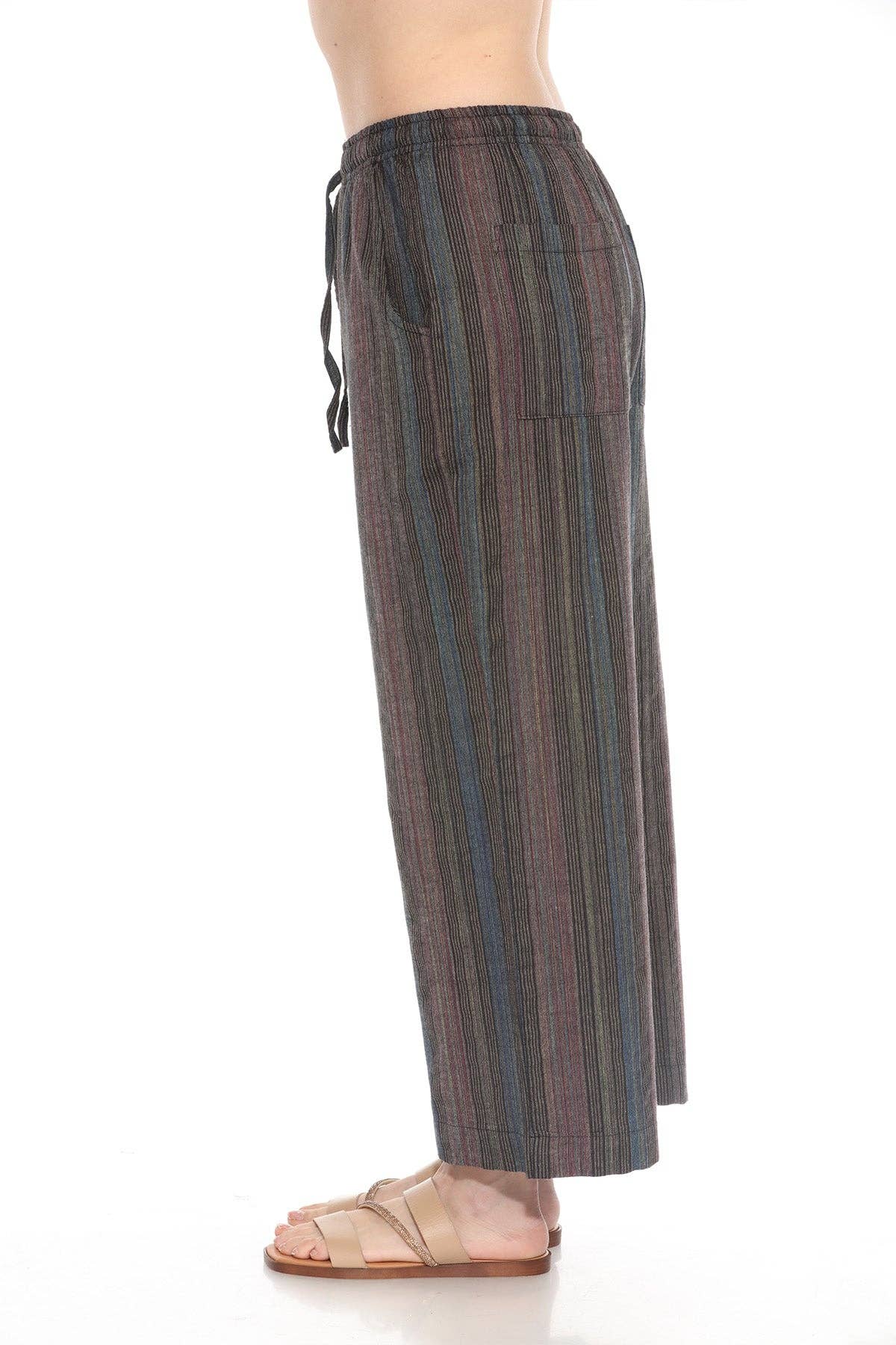 Lakhays Collection Inc. - Wholesale Pants - Women's - Striped Womens Wide Leg pants1