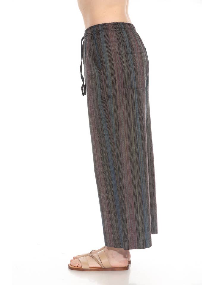 Lakhays Collection Inc. - Wholesale Pants - Women's - Striped Womens Wide Leg pants1