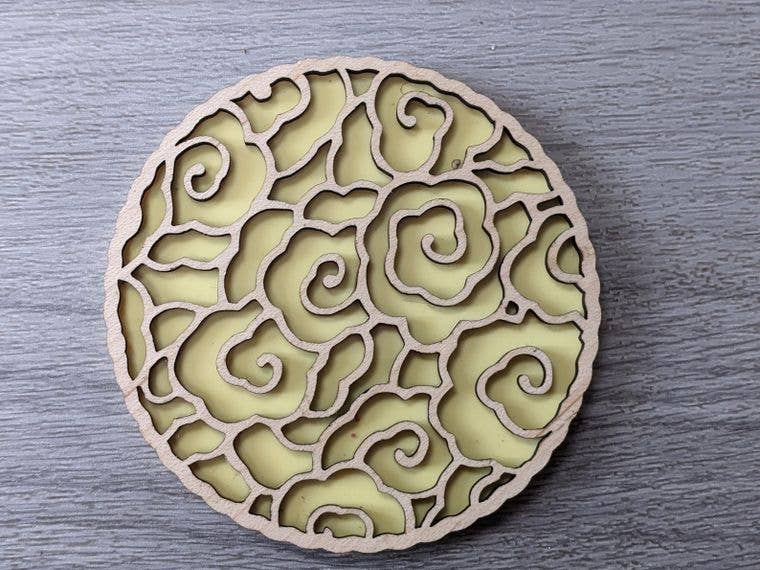 Chikai Shop - Venta al por mayor Posavasos - Juego de posavasos con motivos japoneses de 4 colores pastel2